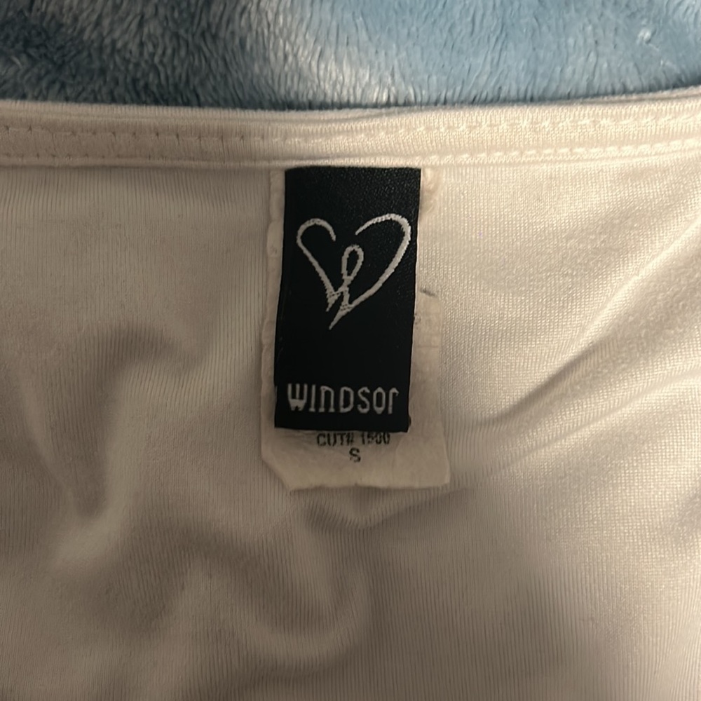 Cross string white crop top - Picture 2 of 2